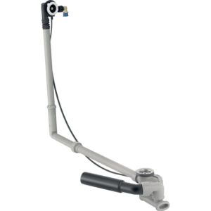 Geberit d52 bonde de bain 150701006 avec actionnement rotatif et entrée, longueur 73cm, DN 40