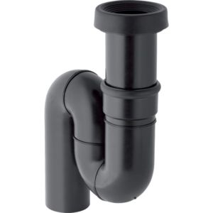 Geberit siphon 167734161 Ø 110 mm, sortie verticale, pour Hock- WC , PE-HD, noir
