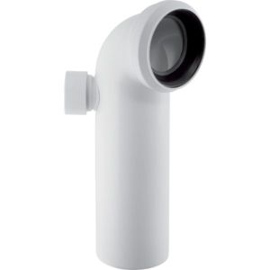 Geberit WC connection elbow 152616111 additional connection left, 90 degrees, 110mm, PP, white