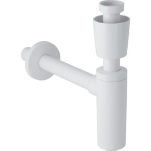 Geberit Tauchrohrgeruchsverschluss 151034111 1 1/4" x 32 mm, mit Ventilrosette, Abgang horizontal, für Waschbecken, weiß