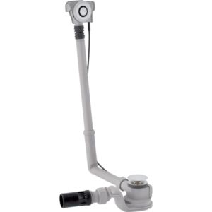 Geberit d52 drain de baignoire 150752216 avec actionnement par pression, avec kit de finition, hauteur 60cm, chromé brillant