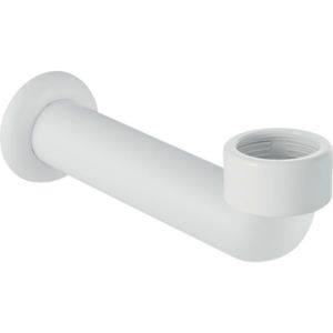 Geberit connection bend 152665111 Ø 50 mm, 90 degrees, with wall rosette, plastic, white