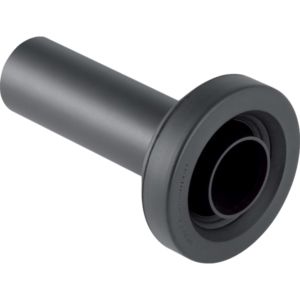 Geberit connection piece 152486161 Ø 45 mm, with sleeve made of EPDM, PE-HD, black