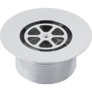 Geberit Ablaufventil mit Rundgewinde G1 152301211 1/2" di40 glanzverchromt H 3,5