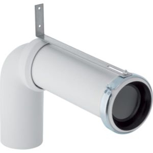 Geberit raccordement match0 152647001 Ø 110 mm, 90 degrés, avec rallonge, PP