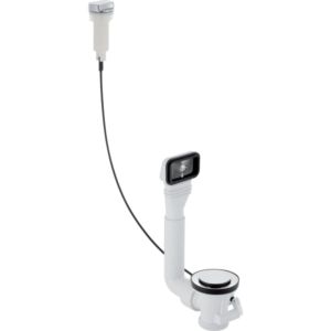 Geberit vidage / trop-plein match0 152929201 2000 2000 / 2 &quot;, avec commande rotative, Inox poli