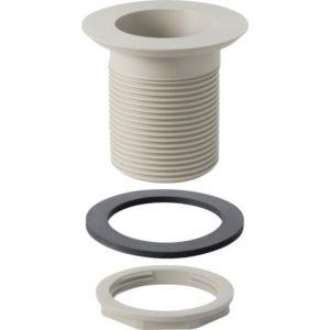 Geberit drain valve 352329081 Rg 60 x 2000 / 8 &quot;, round thread, plastic, pebble gray