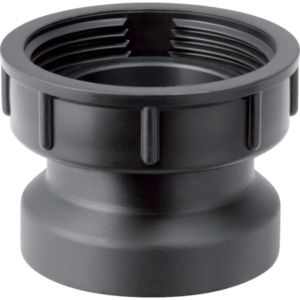 Geberit pièce de raccordement 152179161 2000 2000 / 4 &quot;, DN 50, joint et écrou-union, PE-HD, noir