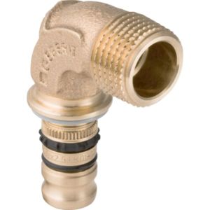 Geberit Mepla arc de transition 601252005 Ø 16mmxR 2000 / 2, bronze, 90 degrés, avec AG