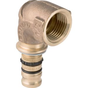 Coude de transition Geberit 603257005 Ø 26 mm x Rp 3/4, 90°, avec filetage femelle, laiton rouge