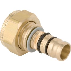 Geberit Mepla transition 603584005 Ø 26mmxG 2000 , bronze à canon, avec écrou-raccord