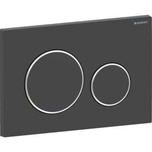 Geberit Sigma20 Betätigungsplatte 115882141 Platte und Tasten schwarz matt lackiert