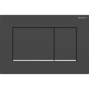 Geberit Sigma30 Betätigungsplatte 115883141 schwarz matt lackiert, hochglanz verchromt