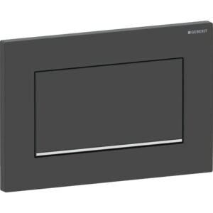 Geberit Sigma30 Betätigungsplatte 115893141 schwarz matt lackiert, hochglanz verchromt