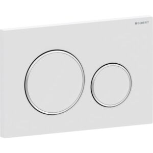 Geberit Sigma20 Betätigungsplatte 115882JT1 Platte und Tasten weiss matt lackiert