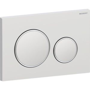 Geberit Sigma 20 Round actuator plate 115882JQ1 Plate and buttons painted matt chrome