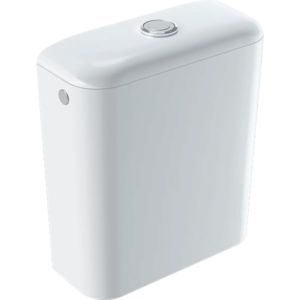 Geberit ceramic cistern 229420600 side water connection, dual flush, white KeraTect