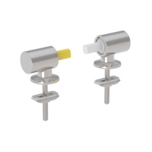 Charnières Geberit 598035000 mécanisme à fermeture amortie, chromée, pour abattant de toilettes