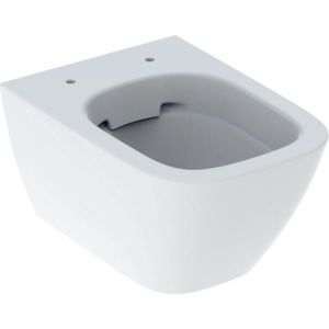 Geberit Smyle Square Wand-Tiefspül-WC 500379018 4,5 l, verkürzte Ausladung, geschlossenen, Rimfree, weiß/KeraTect