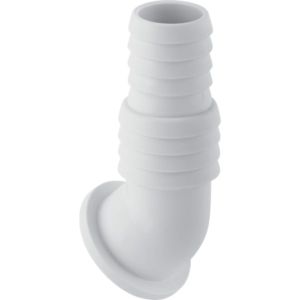 Geberit angled hose nozzle 242691111 for surface-mounted siphon for devices, plastic, white