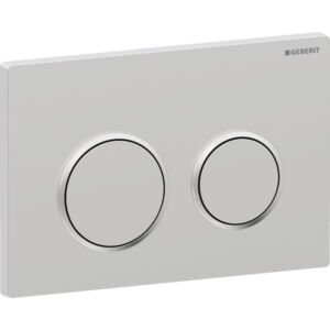 Geberit Omega 20 Round actuator plate 115085JQ1 plate/button matt-vc, ring high-gloss-vc, for dual flush
