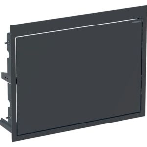 Geberit Gis prefabricated set 115420DW1 deep black RAL 9005, for washbasin floating design