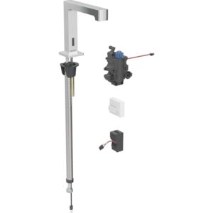 Geberit Brenta infrared basin mixer 116197211 with thermostatic mixer, standing installation, mains operation, concealed function box, high-gloss chrome-plated