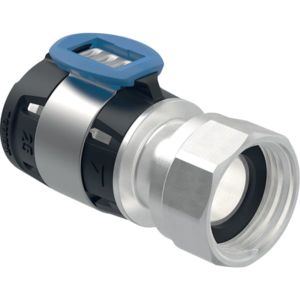 Geberit FlowFit connection 619 490 221 DN 12, Ø 16 mm, G 2000 / 2, 6.4 cm, straight, with union nut