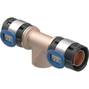 Geberit FlowFit T-Stück 620153001 DN 25/15/25, Ø 31 mm, Rp 2000 / 2, with internal thread