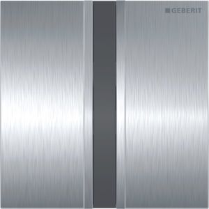 Geberit cover plate HyTronic UR Sigma50 for 241926GH1 UR controls from 2009, brushed chrome