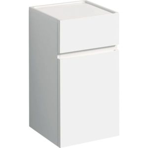 Geberit Renova Plan Seitenschrank 501921011 39x70x36cm, 1 Tür, 1 Schublade, weiß, lackiert hochglänzend