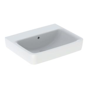 Geberit Renova Plan washbasin 501634008 55x44cm, without tap hole, with overflow, white KeraTect