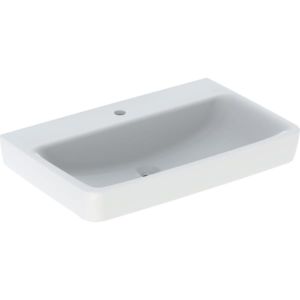 Geberit Renova Plan washbasin 501691001 75x48cm, tap hole in the middle, without overflow, white