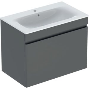 Geberit Renova Plan meuble lavabo 501916JK1 80x62,2x48cm, corps/façade lave mat/vasque blanc