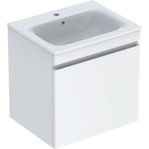 Geberit Renova Plan furniture washbasin set 501915018 60x62.2x48cm, body/front white high gloss, washbasin white/KeraTect