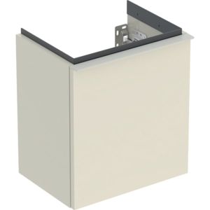 Geberit iCon lave-mains élément bas 502300JL1 37x41,5x27,9cm, 1 porte, charnière à droite, sable brillant, poignée sable mat