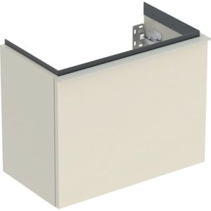 Geberit iCon lave-mains élément bas 502302JL1 52x41,5x30,7cm, 1 tiroir, sable brillant, poignée sable mat