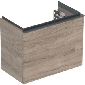 Geberit iCon lave-mains élément bas 502302JR1 52x41,5x30,7cm, 1 tiroir, poignée noyer/lave mat