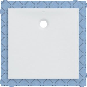 Geberit Olona receveur de douche 550901001 blanc / mat, carré, 90 x 90 x 4 cm