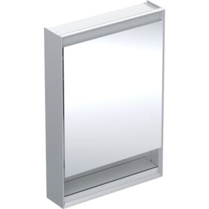 Geberit One mirror cabinet 505831001 60x90x15cm, with niche, 1 door, hinged right, anodized aluminum