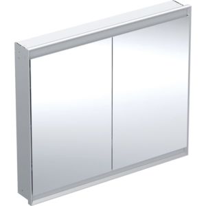 Geberit One armoire à glace 505804001 105 x 90 x 15 cm, aluminium anodisé, avec ComfortLight, 2 portes