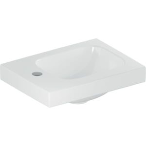 Geberit iCon light handwash basin 501831002 38x28cm, tap hole left, without overflow, white KeraTect