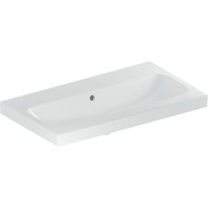 Geberit iCon lavabo lumineux 501842003 75x42cm, sans trou pour robinetterie, avec trop-plein, blanc