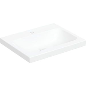 Geberit iCon countertop washbasin 501847005 60x48cm, central tap hole, without overflow, for worktop, white
