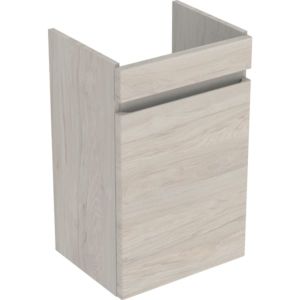 Geberit Renova Plan vanity unit 501902001 38.4x60.5x30.8cm, 1 door, light walnut, foil structured