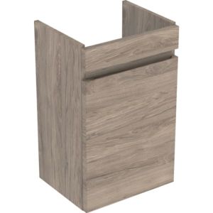 Geberit Renova Plan vanity unit 501902JR1 38.4x60.5x30.8cm, 1 door, walnut, foil structured