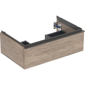 Geberit iCon meuble sous-vasque 502311JR1 74x24,7x47,6cm, poignée noyer/lave mat