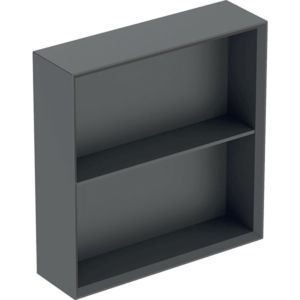 Geberit iCon shelf 502323JK1 45x46.7x13.2cm, square, lava/lacquered matt
