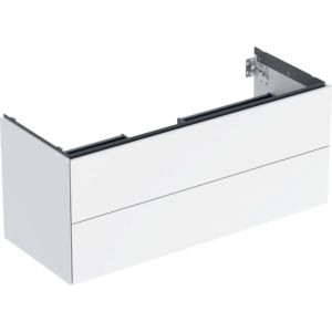Geberit One meuble sous-vasque 505265001 118,4 x 50,4 x 47 cm, blanc / laqué brillant, 2 tiroirs