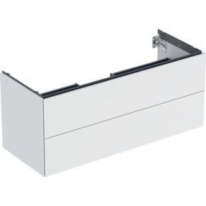 Geberit One meuble sous-vasque 505265002 118,4 x 50,4 x 47 cm, blanc / laqué mat, 2 tiroirs
